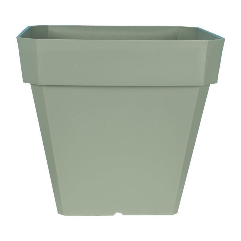 Bac a fleurs carré RIVIERA SOLEILLA - Plastique - 50x50 cm - Vert arg Bac a fleurs carré RIVIERA SOLEILLA - Plastique - 50x50 cm - Vert arg