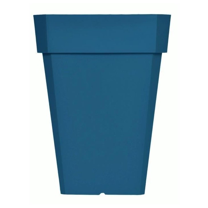 Bac a fleurs carré RIVIERA SOLEILLA - Plastique - Hauteur 53 cm - Bleu Bac a fleurs carré RIVIERA SOLEILLA - Plastique - Hauteur 53 cm - Bleu