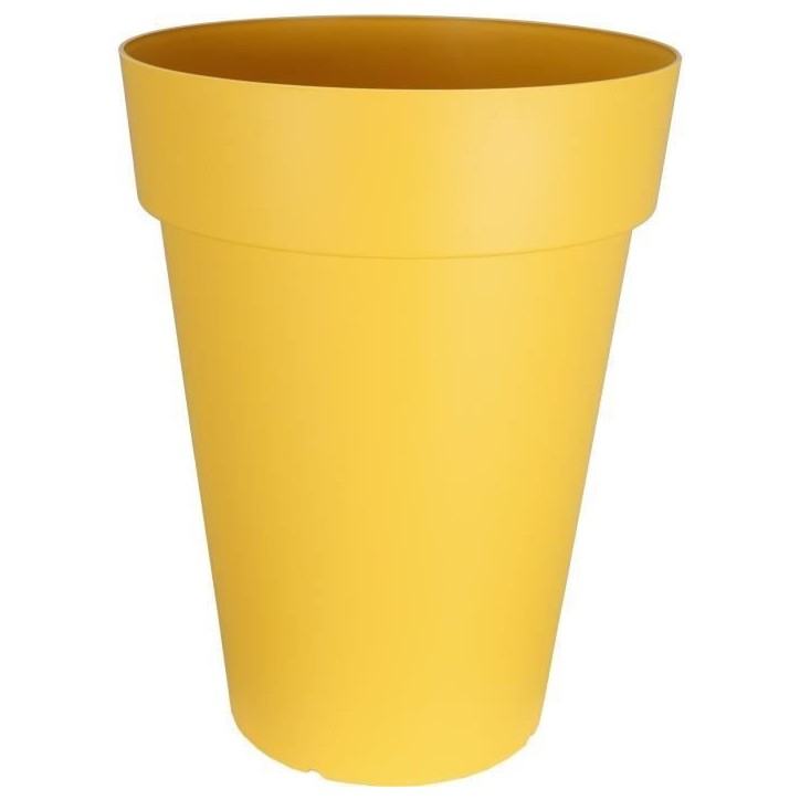 Bac a fleurs RIVIERA SOLEILLA - Plastique - Hauteur 53 cm - Jaune Bac a fleurs RIVIERA SOLEILLA - Plastique - Hauteur 53 cm - Jaune