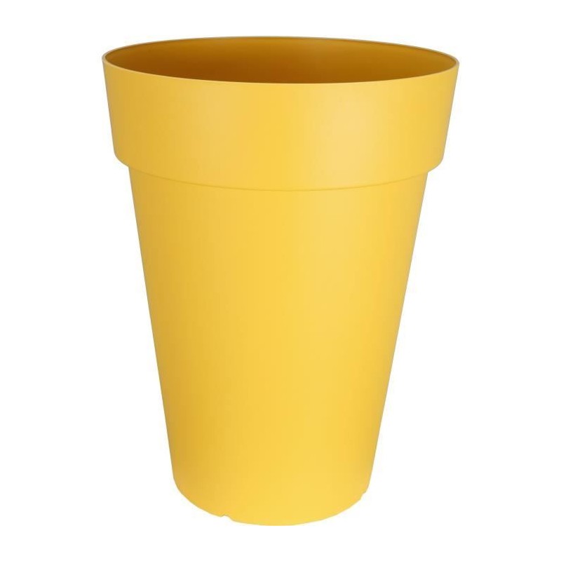 Bac a fleurs RIVIERA SOLEILLA HAUT - Plastique - Hauteur 66 cm - Jaune Bac a fleurs RIVIERA SOLEILLA HAUT - Plastique - Hauteur 66 cm - Jaune