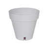 Bac a fleurs rond RIVIERA LOFT - Plastique - Diametre 30 cm - Blanc