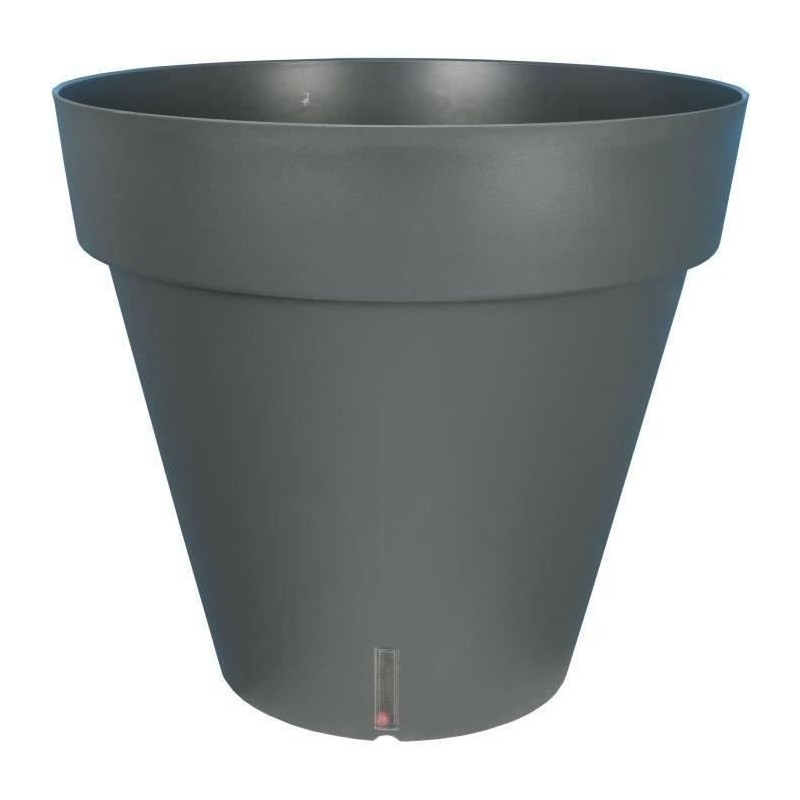 Bac a fleurs rond RIVIERA LOFT - Plastique - Diametre 30 cm - Gris Bac a fleurs rond RIVIERA LOFT - Plastique - Diametre 30 cm - Gris