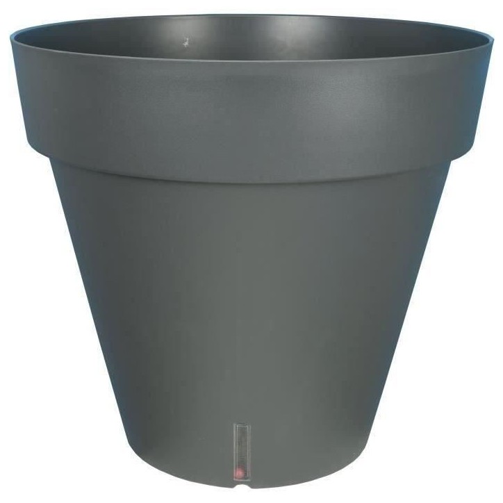 Bac a fleurs rond RIVIERA LOFT - Plastique - Diametre 30 cm - Gris Bac a fleurs rond RIVIERA LOFT - Plastique - Diametre 30 cm - Gris