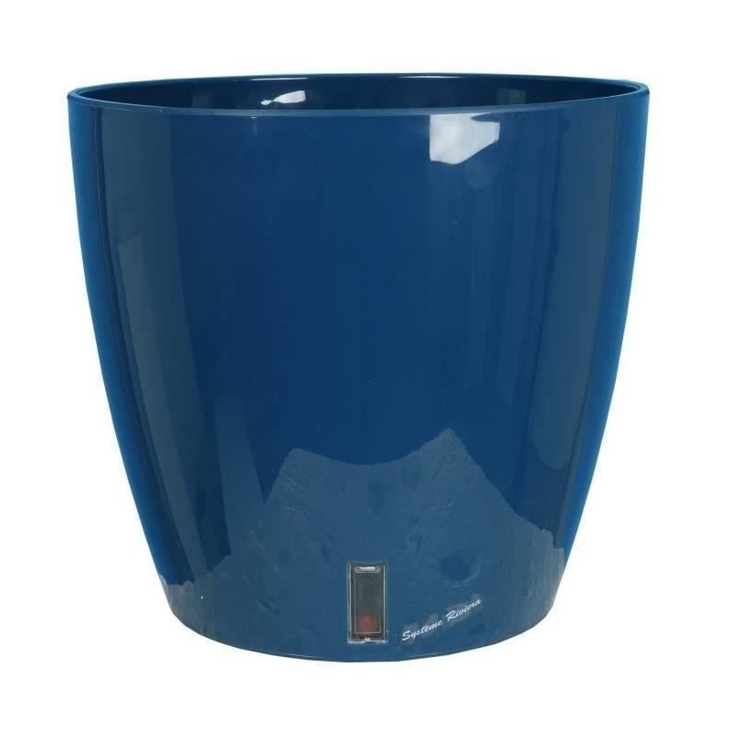 Bac a fleurs rond RIVIERA EVA NEW - Plastique - Diametre 36 cm - Bleu Bac a fleurs rond RIVIERA EVA NEW - Plastique - Diametre 36 cm - Bleu