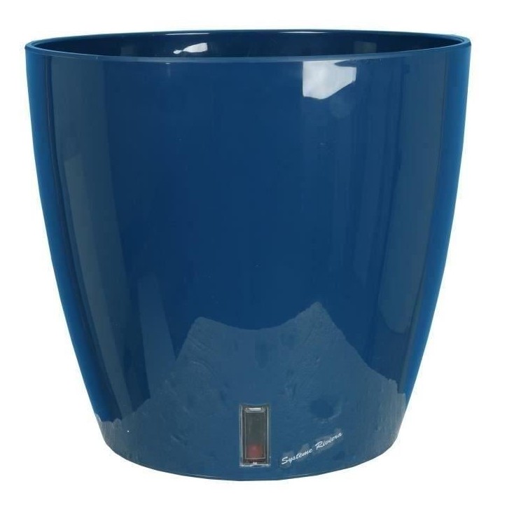Bac a fleurs rond RIVIERA EVA NEW - Plastique - Diametre 36 cm - Bleu Bac a fleurs rond RIVIERA EVA NEW - Plastique - Diametre 36 cm - Bleu