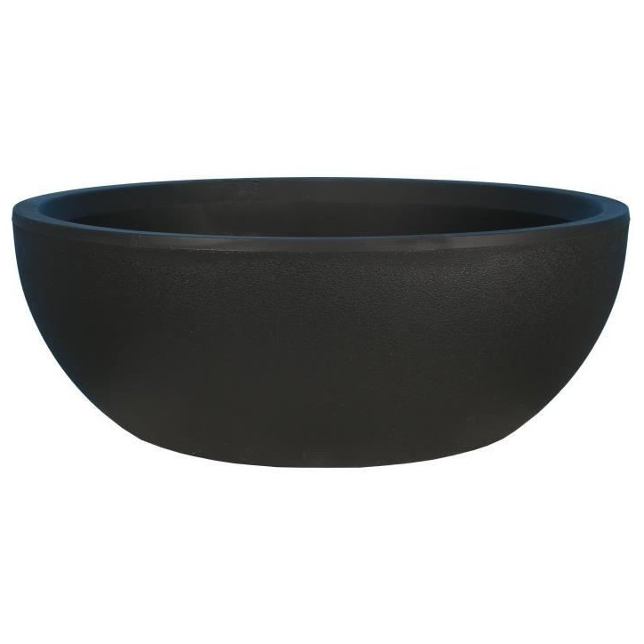 RIVIERA - Coupe pot de fleurs - granit D40 - noir