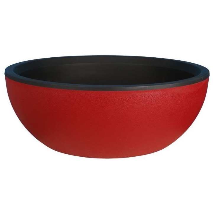 RIVIERA - Coupe pot de fleurs - granit D40 - rouge RIVIERA - Coupe pot de fleurs - granit D40 - rouge