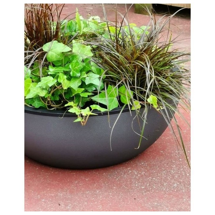 RIVIERA - Coupe pot de fleurs - granit D40 - gris RIVIERA - Coupe pot de fleurs - granit D40 - gris