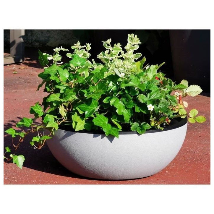 RIVIERA - Coupe pot de fleurs - granit D40 - stone RIVIERA - Coupe pot de fleurs - granit D40 - stone