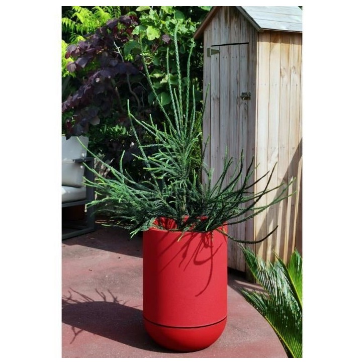 RIVIERA - pot de fleurs Tulipe - granit D40 - rouge RIVIERA - pot de fleurs Tulipe - granit D40 - rouge