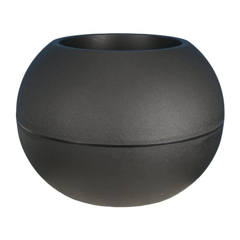 RIVIERA - pot de fleurs Boule - D50 - noir