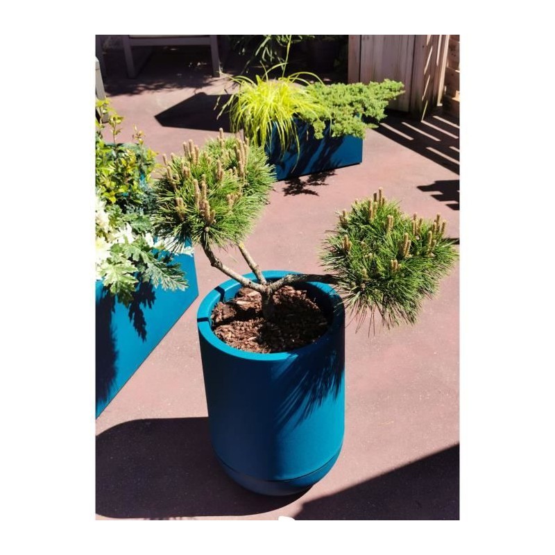 Bac a fleurs rond RIVIERA GRANIT TULIPE - Plastique - Diametre 50 cm - Bac a fleurs rond RIVIERA GRANIT TULIPE - Plastique - Diametre 50 cm -