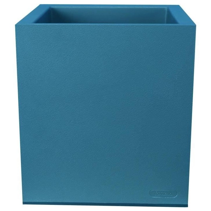 Bac a fleurs carré RIVIERA GRANIT - Plastique - 40x40 cm - Bleu Bac a fleurs carré RIVIERA GRANIT - Plastique - 40x40 cm - Bleu