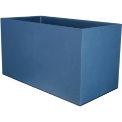 Bac a fleurs rectangulaire RIVIERA GRANIT - Plastique - 80x40 cm - Ble