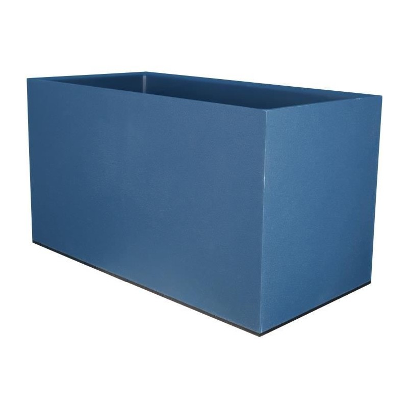 Bac a fleurs rectangulaire RIVIERA GRANIT - Plastique - 80x40 cm - Ble Bac a fleurs rectangulaire RIVIERA GRANIT - Plastique - 80x40 cm - Ble