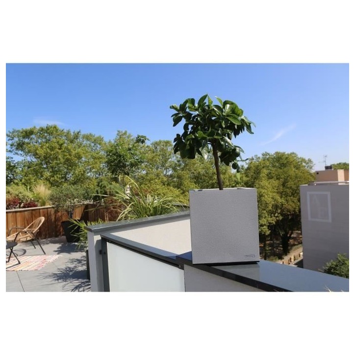 Bac Granit - Plastique - Stone - Carré - 40x40 cm - RIVIERA Bac Granit - Plastique - Stone - Carré - 40x40 cm - RIVIERA