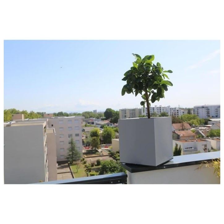 Bac Granit - Plastique - Stone - Carré - 40x40 cm - RIVIERA Bac Granit - Plastique - Stone - Carré - 40x40 cm - RIVIERA