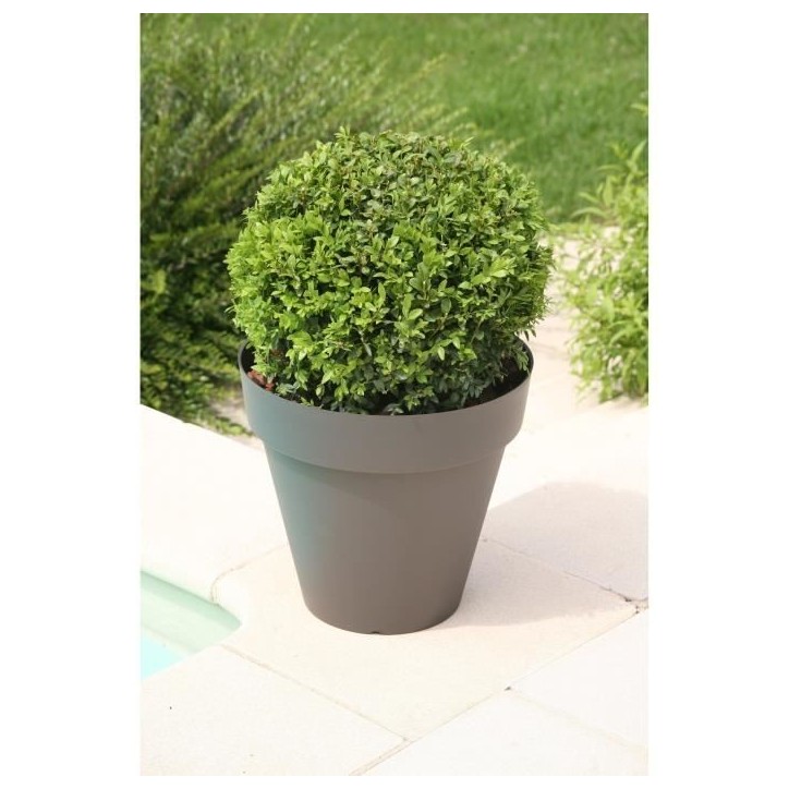 RIVIERA Pot de fleurs Soleilla - Rond - Ø 39,2 x 35,8 cm -Gris pailleté RIVIERA Pot de fleurs Soleilla - Rond - Ø 39,2 x 35,8 cm -Gris pailleté