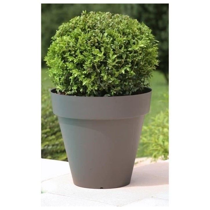 RIVIERA Pot de fleurs Soleilla - Rond - Ø 39,2 x 35,8 cm -Gris pailleté RIVIERA Pot de fleurs Soleilla - Rond - Ø 39,2 x 35,8 cm -Gris pailleté