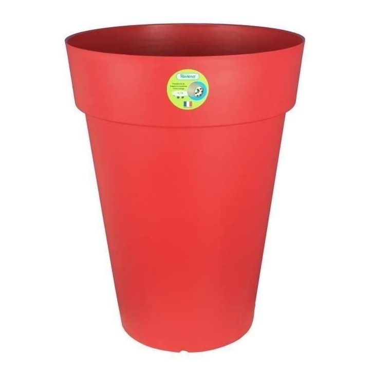 RIVIERA Pot de fleurs Soleilla - Rond - Ø 40 x 53 cm - Rouge RIVIERA Pot de fleurs Soleilla - Rond - Ø 40 x 53 cm - Rouge