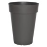 RIVIERA Pot de fleurs Soleilla - Rond - Ø 40 x 53 cm - Gris pailleté