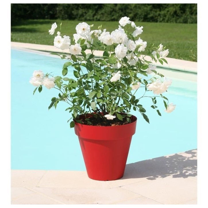 RIVIERA Pot de fleurs Soleilla - Rond - Ø 60 x 53,6 cm - Rouge RIVIERA Pot de fleurs Soleilla - Rond - Ø 60 x 53,6 cm - Rouge
