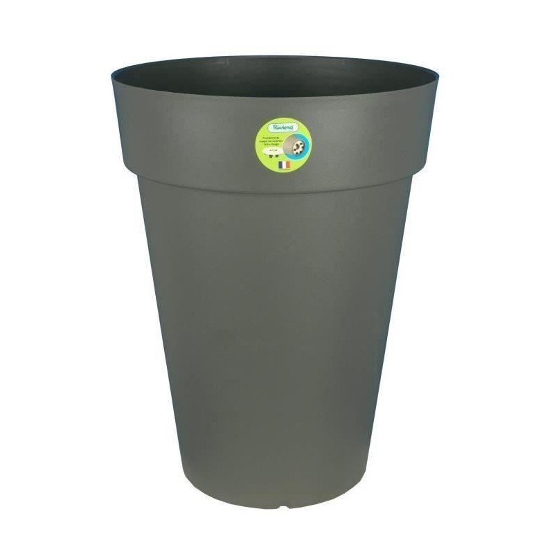 RIVIERA Pot de fleurs Soleilla - Rond - Ø 50 x 66 cm - Gris pailleté RIVIERA Pot de fleurs Soleilla - Rond - Ø 50 x 66 cm - Gris pailleté