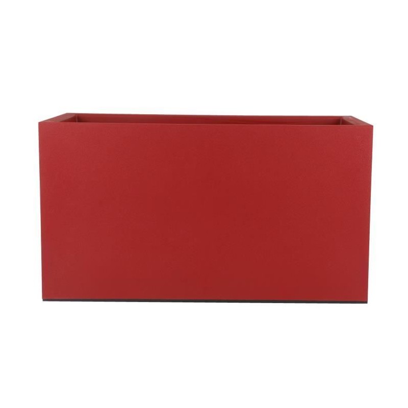 RIVIERA Jardiniere Granit - 80x40 cm - Rouge RIVIERA Jardiniere Granit - 80x40 cm - Rouge