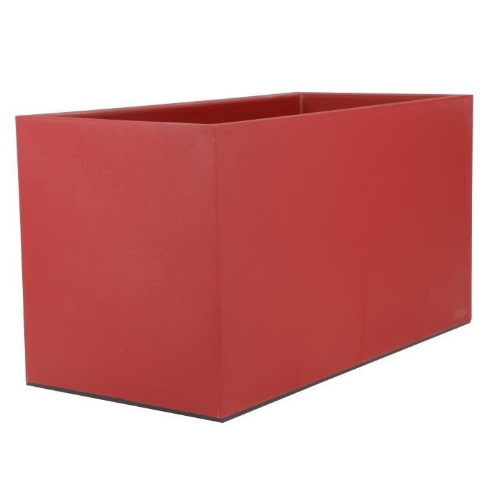 RIVIERA Jardiniere Granit - 80x40 cm - Rouge RIVIERA Jardiniere Granit - 80x40 cm - Rouge