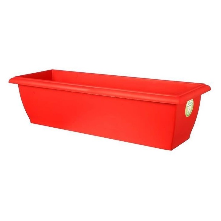 RIVIERA Jardiniere Evolution - 80 x 40 x H 32 cm - 64 L - Rouge RIVIERA Jardiniere Evolution - 80 x 40 x H 32 cm - 64 L - Rouge