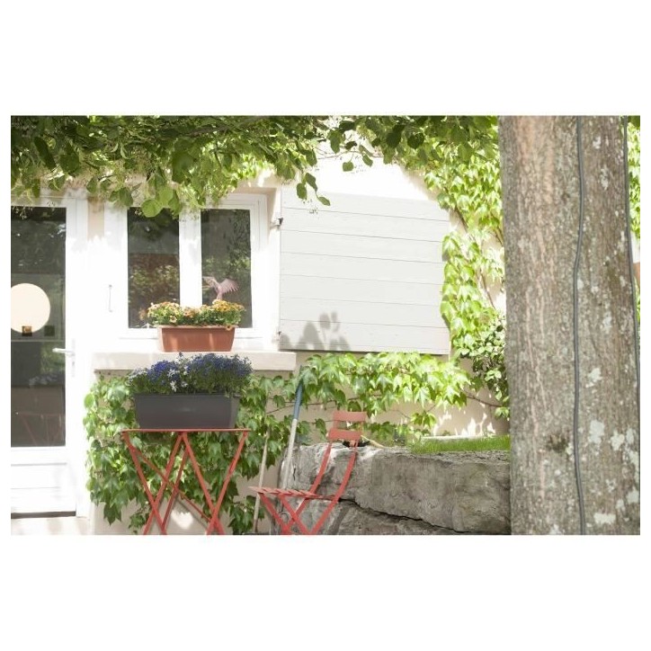 RIVIERA Jardiniere Grande Evolution 69cm - Contenance 18l - Gris RIVIERA Jardiniere Grande Evolution 69cm - Contenance 18l - Gris