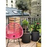 RIVIERA Bac Granit rond - 40 cm - Gris