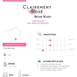 Clairement Rosé de Roche Mazet Pays d'Oc - Vin rosé de Languedoc 202