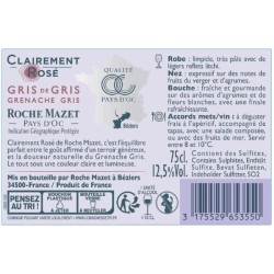 Clairement Rosé de Roche Mazet Pays d'Oc - Vin rosé de Languedoc 202