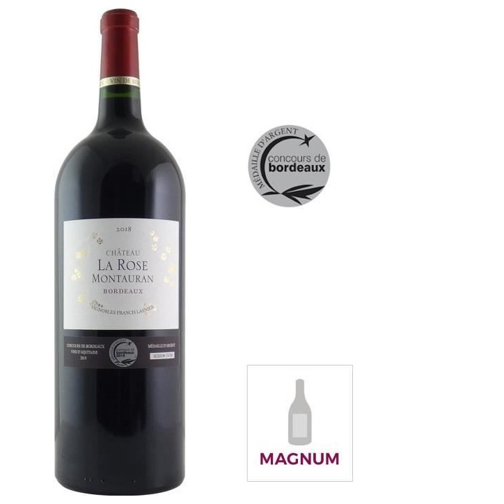 Magnum Château La Rose Montauran 2018 Bordeaux - Vin rouge de Bordeaux