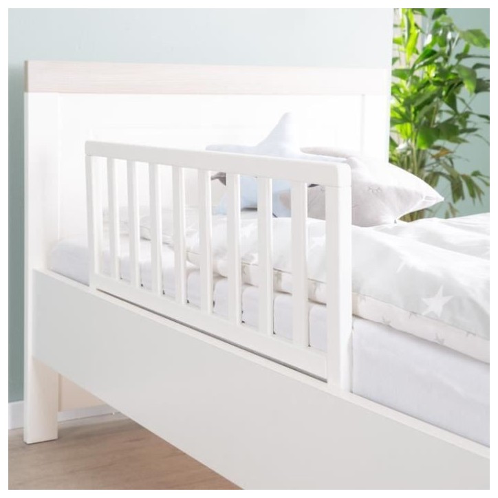 ROBA Barriere de Lit en Bois 90 cm - Protection Anti-Chute Sûre pour Bébés et Enfants - 18 mois a 5 Ans - Montage Facile - Bl ROBA Barriere de Lit en Bois 90 cm - Protection Anti-Chute Sûre pour Bébés et Enfants - 18 mois a 5 Ans - Montage Facile - Bl