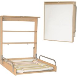 Table a langer murale rabattable - ROBA - DSCHUNGELBABY - Matelas ray