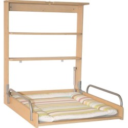 Table a langer murale rabattable - ROBA - DSCHUNGELBABY - Matelas ray