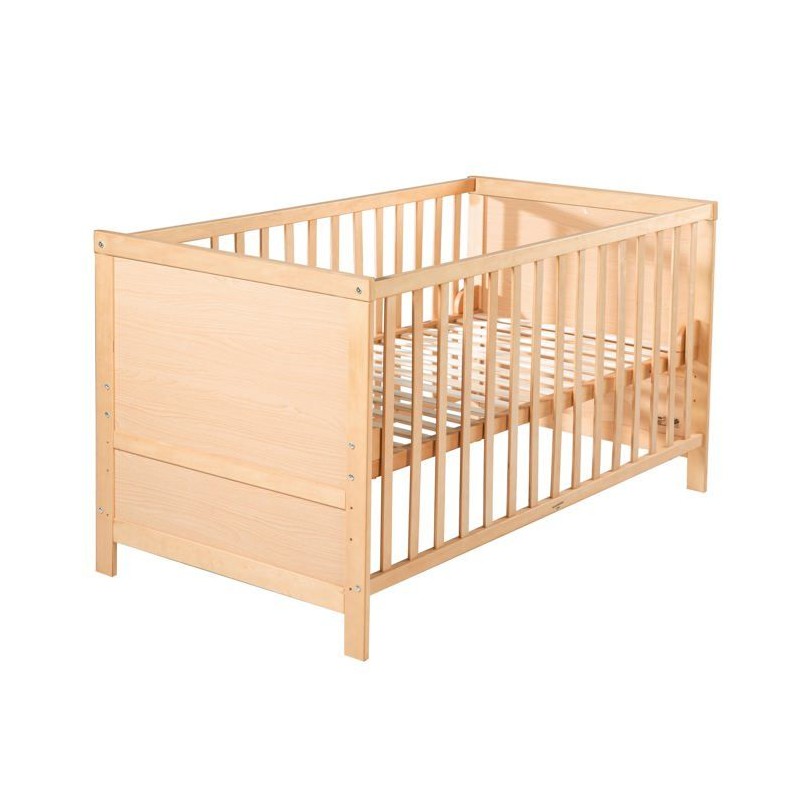 Lit Bébé Évolutif 70x140 - ROBA - Réglable en Hauteur - 3 Barreaux Lit Bébé Évolutif 70x140 - ROBA - Réglable en Hauteur - 3 Barreaux