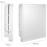 Table a langer murale rabattable - ROBA - Matelas imperméable inclus
