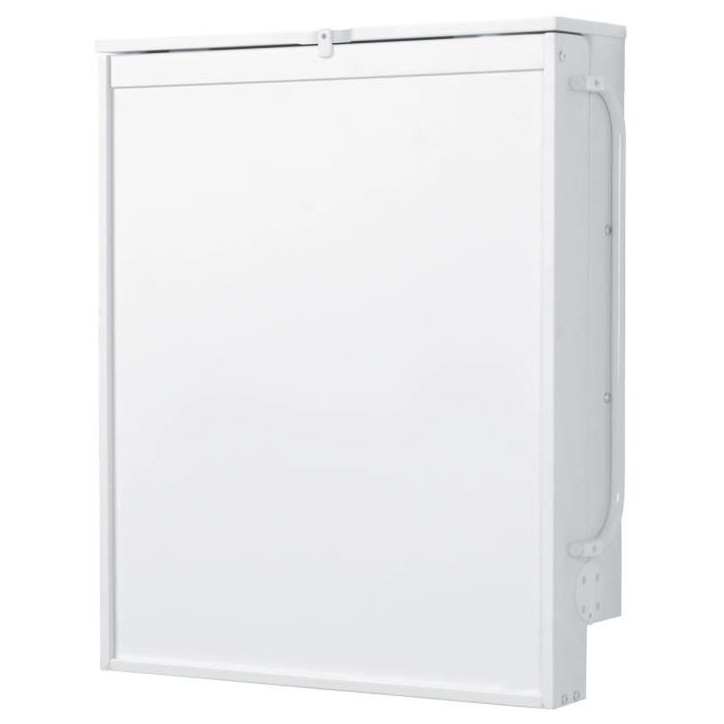 Table a langer murale rabattable - ROBA - Matelas imperméable inclus - 2 Étageres intégrées - Bois Laqué Blanc Table a langer murale rabattable - ROBA - Matelas imperméable inclus - 2 Étageres intégrées - Bois Laqué Blanc