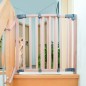 Barriere de Sécurité Bébé pour Escalier Safety Up - ROBA - Largeur de 93.5 a 120.5 cm - Bois Naturel