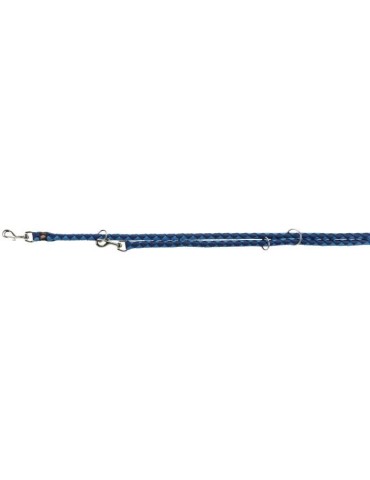 Laisse réglable TRIXIE Cavo - L–XL: 2m - ø 18 mm - Indigo et bleu royal