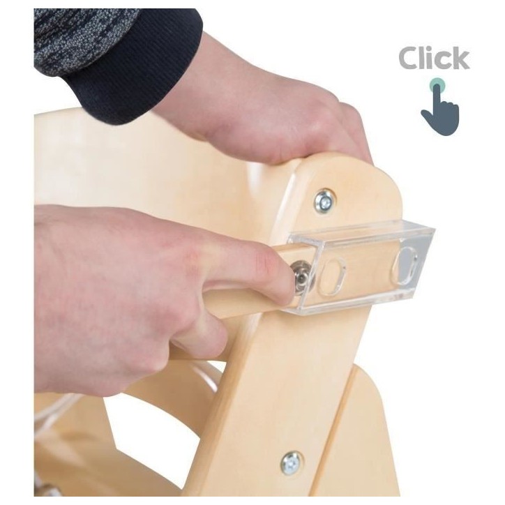 Chaise haute évolutive - ROBA - SIT UP CLICK & FUN - Plateau repas amovible - Hauteur réglable - Jusqu'a 70 Kg - Bois Naturel Chaise haute évolutive - ROBA - SIT UP CLICK & FUN - Plateau repas amovible - Hauteur réglable - Jusqu'a 70 Kg - Bois Naturel