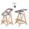 ROBA Chaise Haute Évolutive Born Up 2 en 1 + Transat Inclinable - Ste
