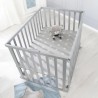 Parc bébé pliable - ROBA - LITTLE STARS - 75 x 100 cm - Hauteur rég