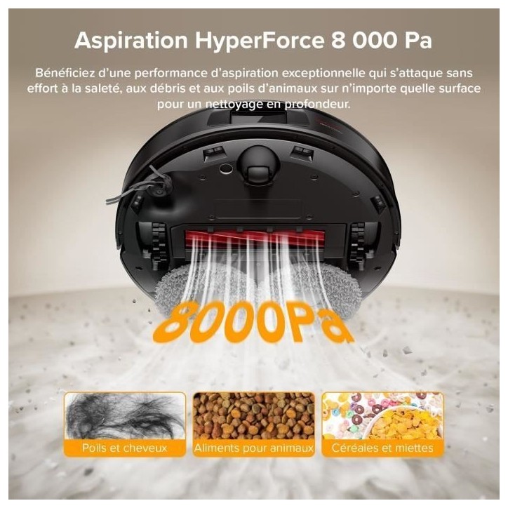 ROBOROCK QR 598 - Aspirateur Robot Laveur - 8000 Pa - Station Multifonctionnelle - Anti-enchevetrement ROBOROCK QR 598 - Aspirateur Robot Laveur - 8000 Pa - Station Multifonctionnelle - Anti-enchevetrement