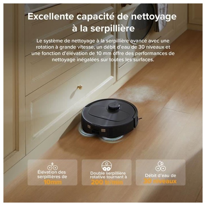 ROBOROCK QR 598 - Aspirateur Robot Laveur - 8000 Pa - Station Multifonctionnelle - Anti-enchevetrement ROBOROCK QR 598 - Aspirateur Robot Laveur - 8000 Pa - Station Multifonctionnelle - Anti-enchevetrement