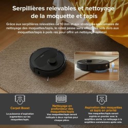 ROBOROCK QR 598 - Aspirateur Robot Laveur - 8000 Pa - Station Multifon