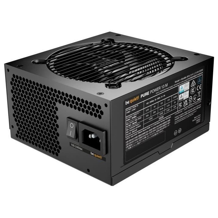 Alimentation PC - BE QUIET! - Pure Power 13 M - 550 W - BP024EU - Fiable et silencieuse